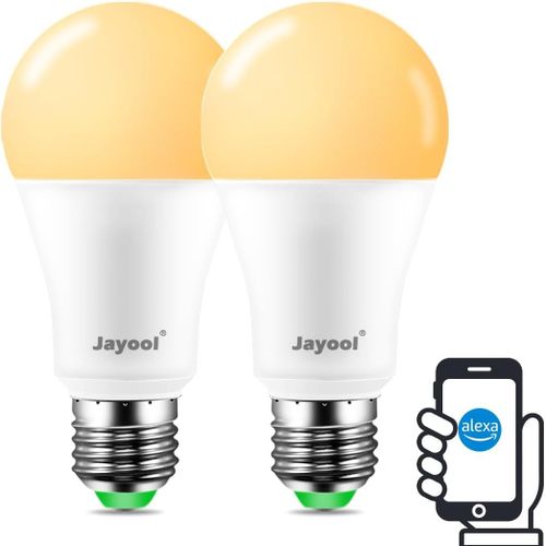 Ampoule Connectée Alexa¿E27 Ampoule Led, Blanc Froid À Blanc Bhaud Réglable, Multicolore,Rgb, 1200lm =120w, No Google Home (Lot De 2)[Amp749630]