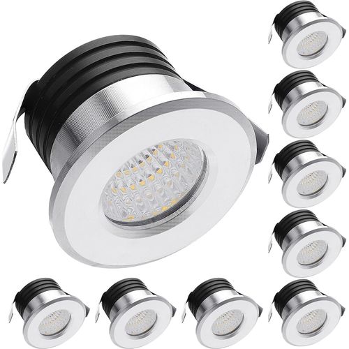 3W Mini Spot En Saillie Orientable Petits Spots De Plafond Blanc Chaud Avec Transformateur Pour Vitrines De Sol En Verre Éclairage De Meubles[AMP749495]