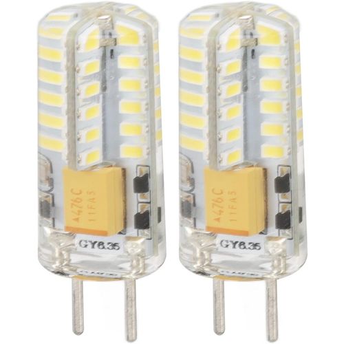2pcs Gy6.35 Ampoule, 6000k 3w 48 Ampoule Led 12v Pour Lustre Lampe De Table[Amp749044]