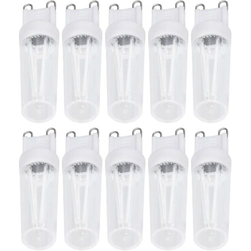 10pcs G9 Petites Ampoules Lumière Bleue Petites Ampoules Lumière Économie D'énergie Ampoules De Remplacement Led Pour Lustre Lampe De Table 500lm 3w 220v[Amp749071]