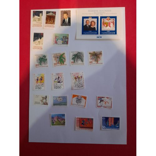 Timbres Neufs - Liechtenstein 1992 - Année Complète