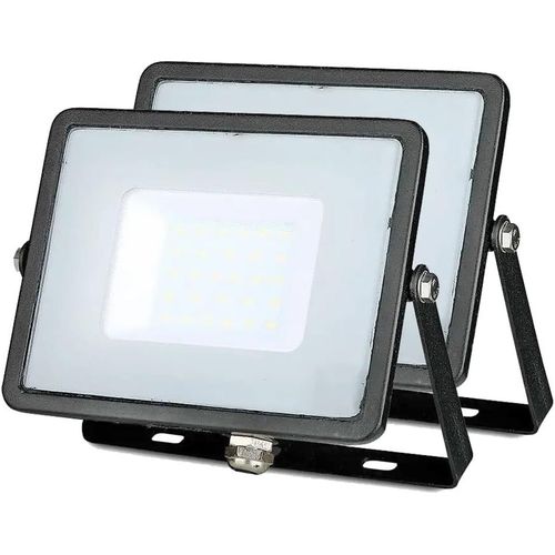 Lot De 2 Spots Led D'extérieur 30 W 6400 K Blanc Froid 2400 Lm Ip65 Projecteur Led Étanche Pour Jardin, Garage, Arrière-Cour, Portes, Couloir[Amp748912]