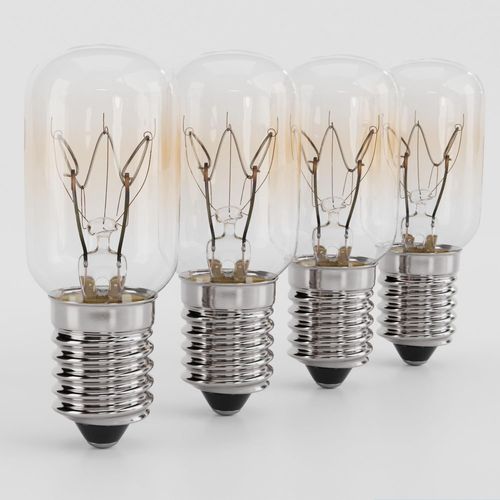 4X Ampoule Frigo 15W E14 Blanc Chaud Lampe Pour Machine À Coudre, Hotte, Lampe De Sel, Congélateur Ampoule Refrigerateur 15W, T22, 90 Lumens & 2700K Ampoule 15W Frigo, Lamp[AMP745472]