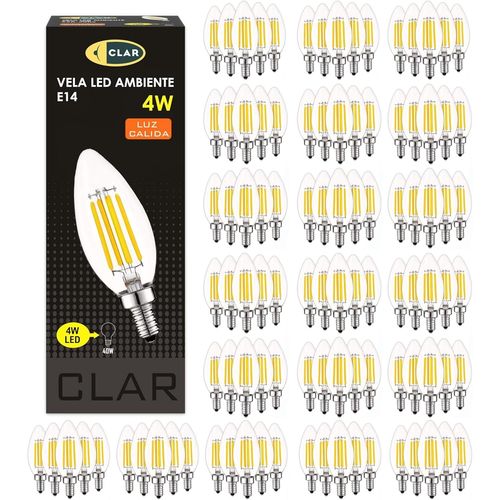Ampoules Flamme Led - E14 Petit Culot À Vis Blanc Chaud (6w Pack 100)[Amp741076]