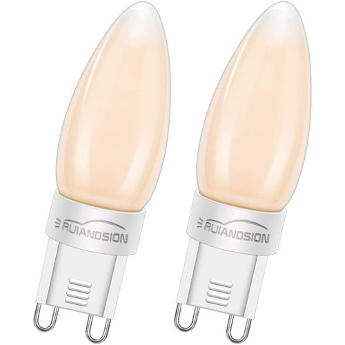 G9 Ampoule Led Dimmable 2200k Blanc Chaud 220-240v 4w 4 Filaments Led G9 Ampoule Domestique Équivalente À 40w Lampe Halogène Pour Intérieur Plafonnier À Suspension (2pcs)[Amp741654]