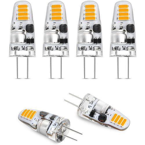 Ampoules Led G4 Blanc Chaud 3000k, Ac/Dc 12v 100lm, 1.2w Pour Remplacer Les Ampoules Halogènes 15w, Ampoule À Économie D'énergie G4 Led À Culot À Broches,Pour Chambre À Coucher,Cui[Amp740383]