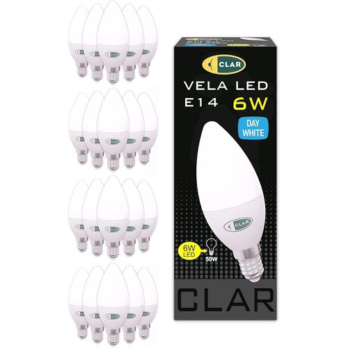 Ampoule Flamme Led E14, Petit Culot À Vis, 4000k, 6w (Pack De 100)[Amp741083]