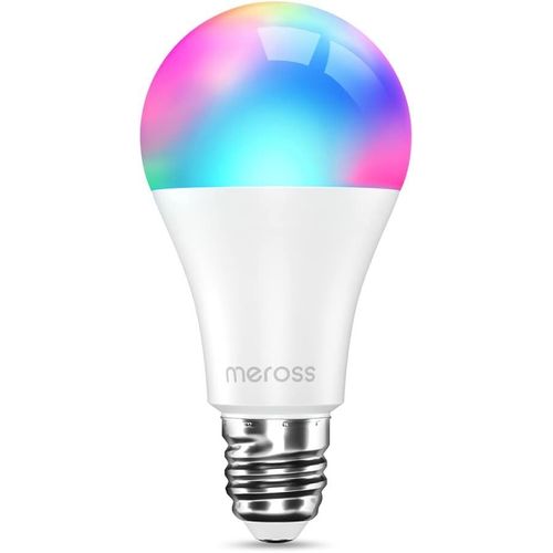Ampoule Connectée Wifi, Led Ampoule Intelligente Compatible Avec Alexa Et Google Home, E27 2700k-6500k Ampoule Dimmable Multicolore (Équivalente 60w) Avec Contrôle Vocal À Distance[Amp742028]