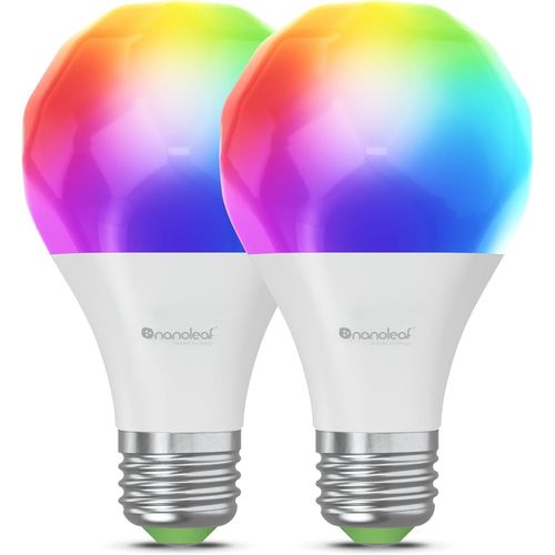 Matter Essentials Pack De 2 Wifi Ampoules Led E27 Connectées Rgbw Lampes Intelligentes, Horaires Personnalisés¿ Contrôle Par App/Voix (Compatible Alexa, Apple, Google), Salon Bur[Amp742687]