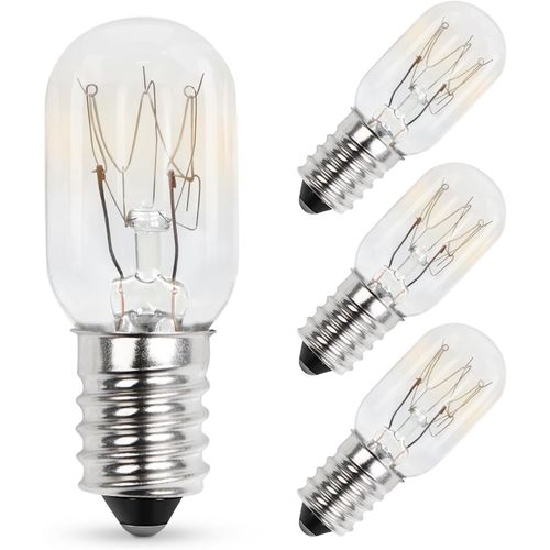 Lot De 4 Ampoules À Vis E14 15w 230v, Ampoules T20 Pour Réfrigérateur, Blanc Chaud 2700k, Ampoules Pour Machine À Coudre Ses, Ampoule À Pygmée À Intensité Variable Lot De 4[Amp744099]
