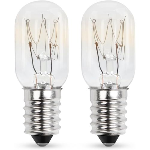 Lot De 2 Ampoules Pour Lampe À Sel À Vis E14 15w 230v, Ampoules T20 Pour Réfrigérateur 2700k Blanc Chaud, Ampoules Pour Machine À Coudre Ses, Ampoule Pygmée À Intensité Variable[Amp744100]
