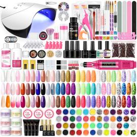 Kit PolyGel Manicure Ongles Lampe UV Pro Nail