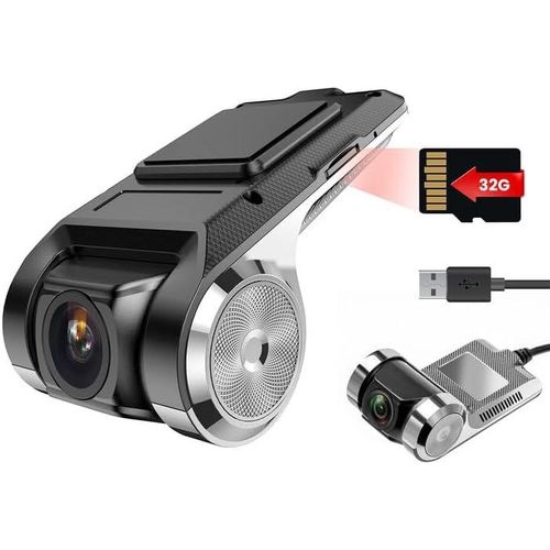 Front Car Dash Camera With 32gb Sd Card For Android Car Radio,Dascham With Loop Recording,G-Sensor,Motion Detection,Support Adas Function