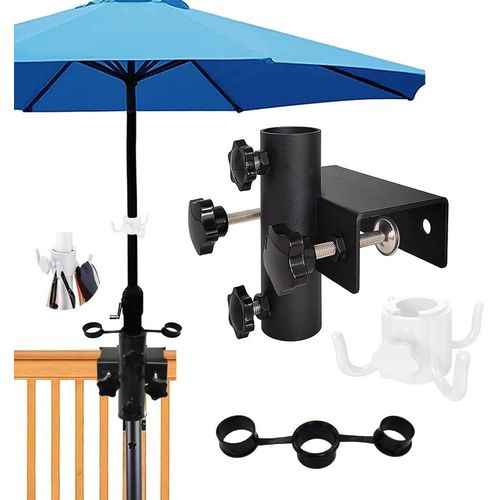 Pied De Parasol Balcon,Support Parasol Balcon,Porte Parasol Balcon,Support Parasol Balustrade,Support Parasol Table,Fixation Parasol Balustrade,Ajustement Maximal 6 Cm