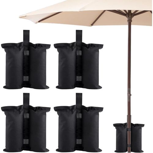 Lot De 4 Sacs De Sable Pour Tonnelle,À Remplir,Sacs De Sable Résistants De 13 Kg,Poids Pour Tonnelle,Tentes Debout,Parasols De Terrasse,Trampolines,Parasols