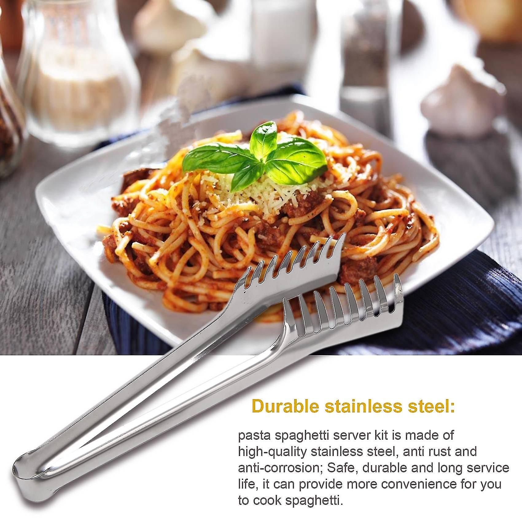 Ensemble De 2 Pices De Serveur  Spaghetti En Acier Inoxyda... - 2