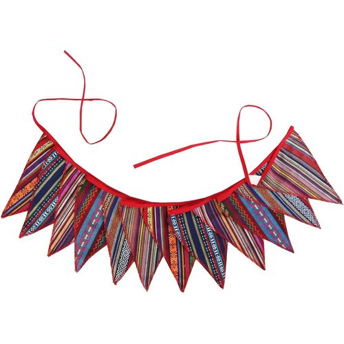 KYAOAYO-Bannière De Fanion De Style Ethnique-Banderole De Drapeau Triangulaire À Motif Exquis Coloré Pour La Décoration De Fête De Camping