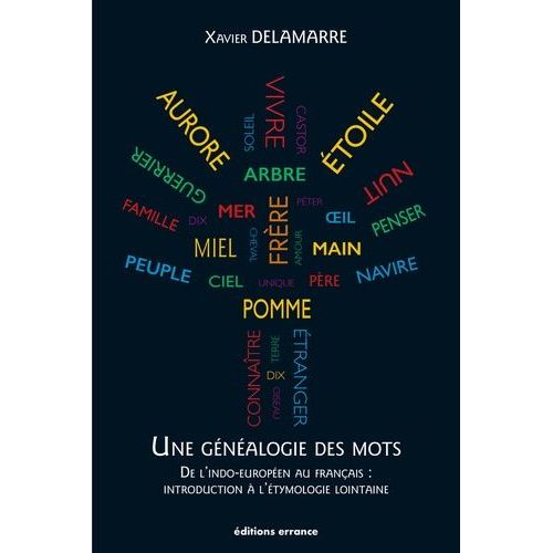 Une Généalogie Des Mots - De L'indo-Européen Au Français : Introduction À L'étymologie Lointaine (100 Racines Et 800 Mots Français)