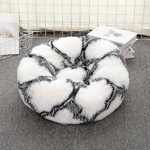 Lit Apaisant Pour Chat Pour Chats Et Chiens, Lit Rond En Forme De Beignet Pour Petits Chiens, Moelleux, Lavable, De Petite, Moyenne Et Grande Taille, Coussin Anti-Anxiété, Chenil En Peluche (50 Cm/