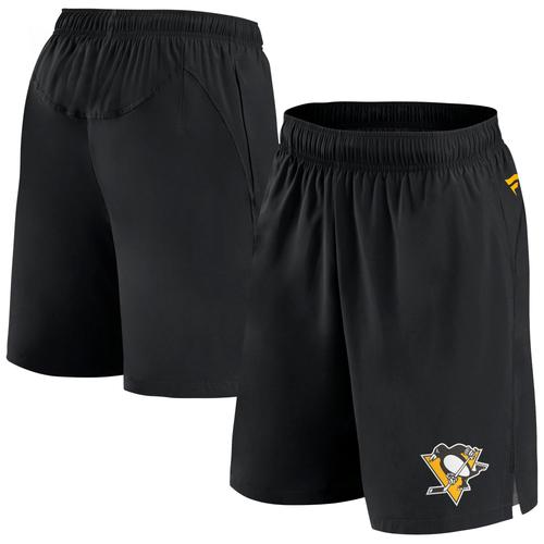 Short Pro Tech Authentique Noir Des Penguins De Pittsburgh De Marque Fanatics Pour Hommes