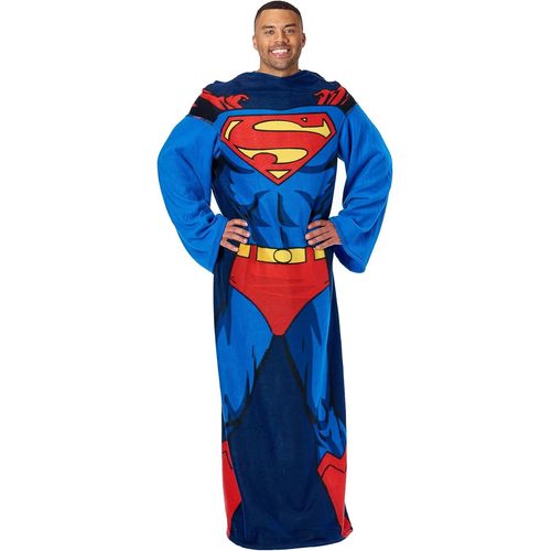 Kyaoayo-Dc Comics Couverture Confortable Avec Manches, Action Superman, Adulte, 122 X 180 Cm