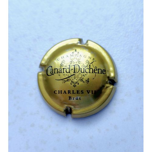 Capsule Champagne Canard Duchêne . Charles Vii, Brut. Vieil Or Et Noir . Blason , Armoirie