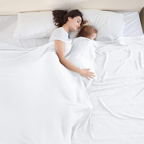 Kyaoayo-Couverture Rafraîchissante Pour Dormir À Chaud, 100 % Bambou, Couverture D'été Pour Adultes Et Enfants, Légère Et Respirante, Pour Lit, Canapé Et Partout