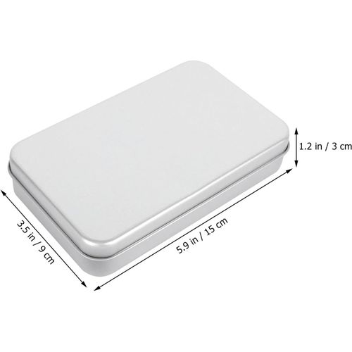 🗳¿ [Neuf] Boîte En Fer Blanc Rectangulaire (15x9cm)
