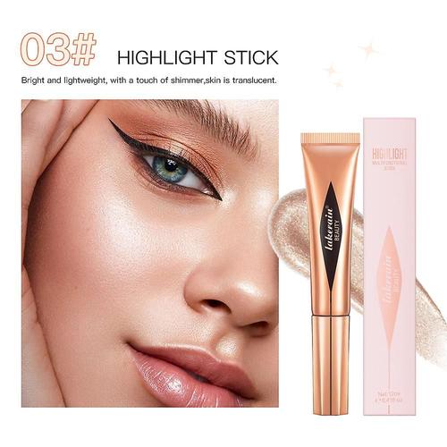 Stylo De Maquillage Multifonctionnel, Bâton De Contour Liquide Durable, Stylo Blush Surligneur Portable 