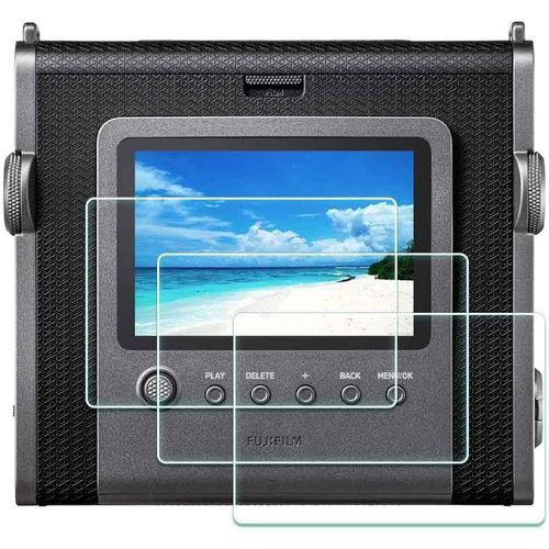 Screen Protector for Fujifilm Instax Wide EVO Fuji Instant Film Camera [3Pack], Tempered Glass 9H Hardness Anti-Scrach Anti-Bubble