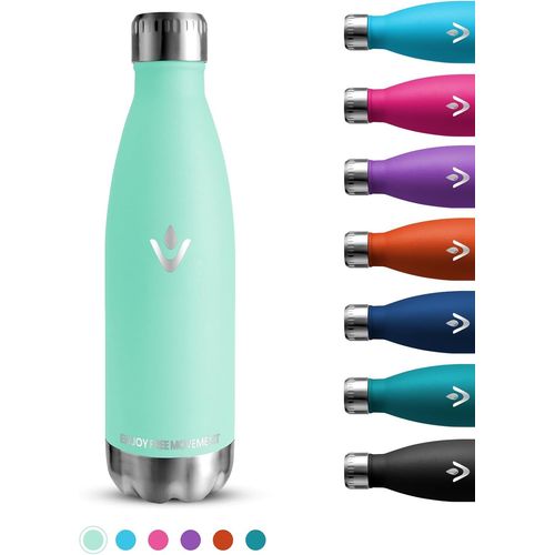 Gourde Isotherme, 500ml Gourde Enfant, Gourde Sport Anti-Fuite, Gourde Inox Sans Bpa, Facile À Transporter, Bouteille Isotherme, , Bouteille D'eau Pour Running, École, Bureau, Outdoor
