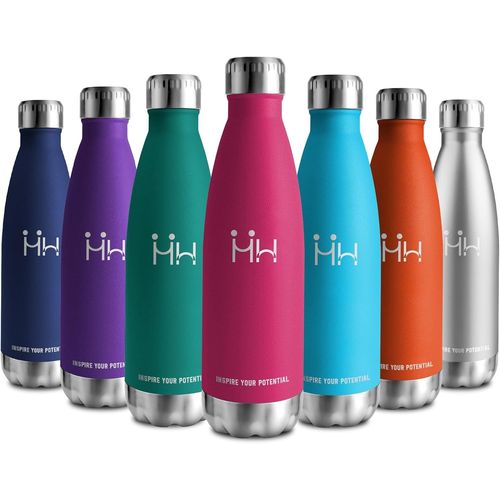 Gourde Inox 750ml, Bouteille Étanche, Bouteille D'eau Acier Inoxydable À Double Paroi, , Sans Bpa, Bouteille Isotherme Pour Bureau, École, Randonnée, Sport, Voyage, Enfant Ou Adulte