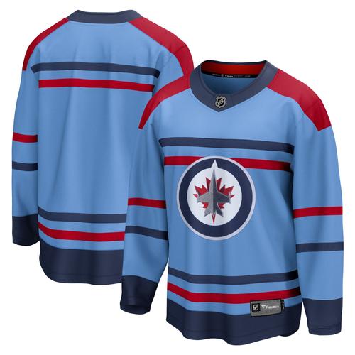 Maillot Bleu Clair Anniversaire Premier Breakaway Des Jets De Winnipeg De Marque Fanatics Pour Hommes