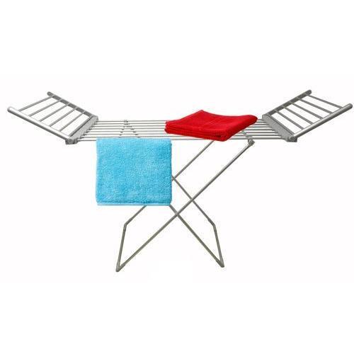 MAXI Étendoir Chauffant Électrique avec 2 Ailes Etendoir à Linge Pliable 20 Éléments Chauffants 260 Watt Dim : 182(l) x 54(p) x 108(h) cm