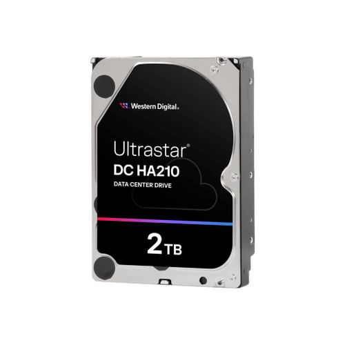WD Ultrastar DC HA210 HUS722T2TALA604 - Disque dur - 2 To - interne - 3.5" - SATA 6Gb/s - 7200 tours/min - mémoire tampon : 128 Mo