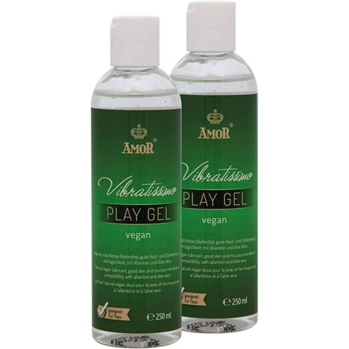 Kal-Play Gel Vegan 2x250 Ml I Lubrifiant Sans Composants D'origine Animale I Gels Lubrifiants À Base D'eau I Lubricant Gel Convient Pour Jouets En Silicone & Préservatifs En Latex