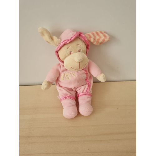 Doudou Chien Blanc Rose Anna Club Plush