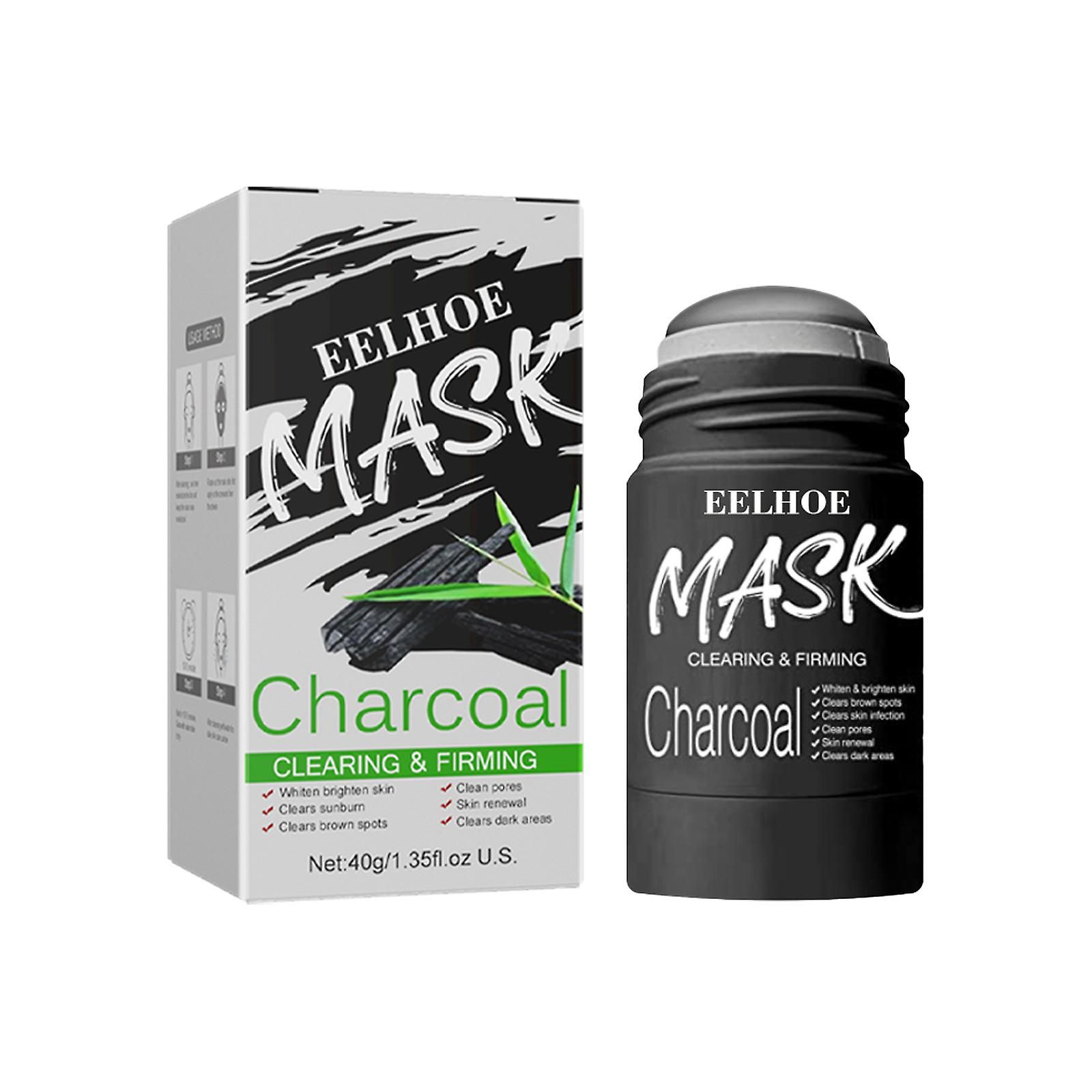 Masque Solide Au Charbon De Bambou, Masque Nettoyant Pour Le Visage, Bâton De Contrôle De L'huile, Masque De Boue Hydratant Au Charbon De Bambou Solide