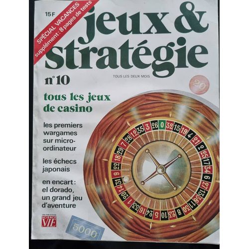 Jeux & Stratégies N° 10 Science Et Vie Août/Sept 1981
