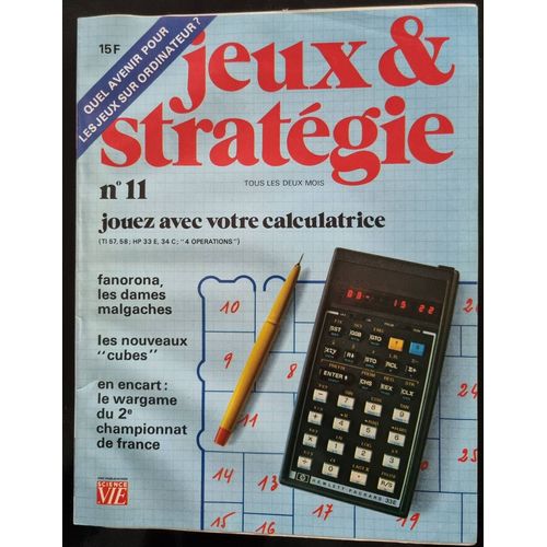 Jeux & Stratégies N° 11 Science Et Vie Oct/Nov 1981