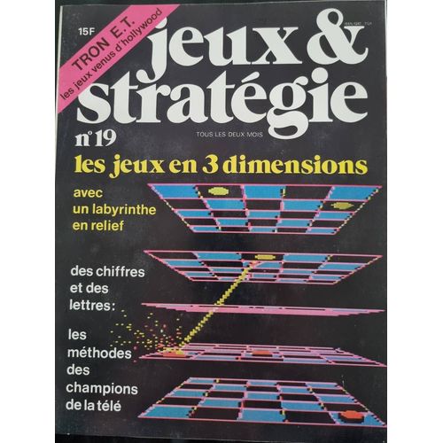 Jeux & Stratégies N° 19 Science Et Vie Fév/Mars 1983
