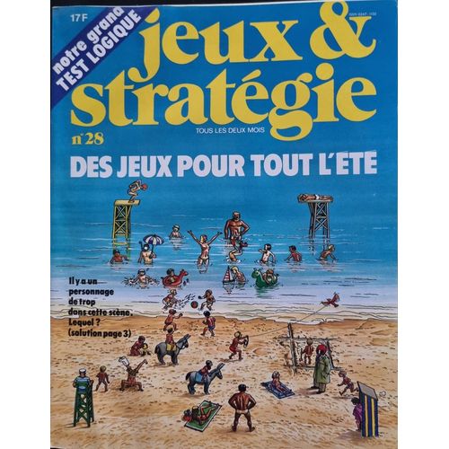 Jeux & Stratégies N° 28 Science Et Vie Août/Sept 1984