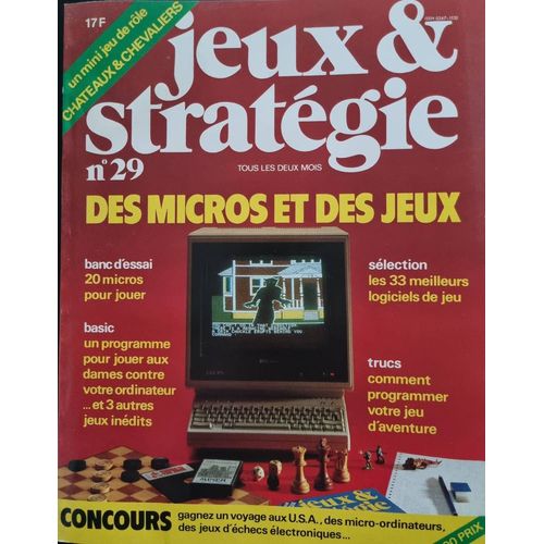 Jeux & Stratégies N° 29 Science Et Vie Oct/Nov 1984