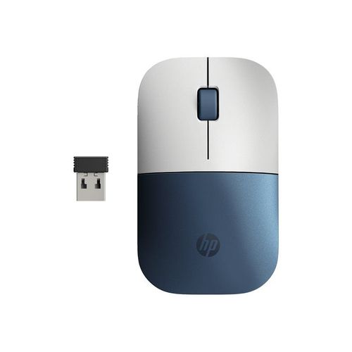 HP Z3700 - Souris - sans fil - 2.4 GHz - récepteur sans fil USB - sarcelle d'hiver - pour HP 21, 22, 24, 27; Portable 24, 27, 32, TP01
