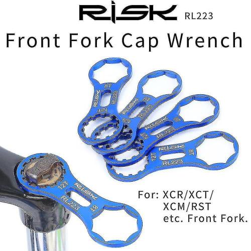 Risk Mountain Rode Clé De Retrait De Vélo Clé De Fourche Avant De Vélo En Alliage D'aluminium Outils De Réparation Pièces Pour Suntour Xcm/Xcr/Xct/Rst 120 X 50 X 5 Mm Bleu