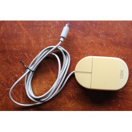 Souris IBM vintage 34G1913 93F2379 PS/2 2 boutons (avec boule)
