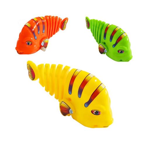 Lot De 3 Jouet De Poisson De Dessin Animé Swing Horloge, Jouet De Poisson Swing Horloge,Cadeaux Pour Les Enfants De 1 2 3 Ans