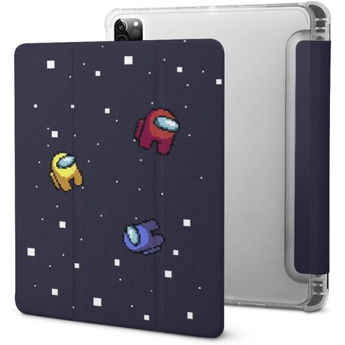 Among Us Coque Ipad Pro 2021, Résistante Aux Rayures, Veille/Réveil Automatique, Housse De Protection Transparente Pour Tablette 11 Pouces