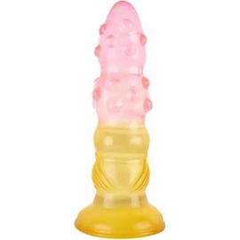 Kal-Gode En Silicone Pour Les Femmes Godes Monstres Doux Avec Des Ventouses Fortes Bouchon Vaginal Épais Pour Le Massage Du Point G Jouets Sexuels Pour Adultes (Pink)