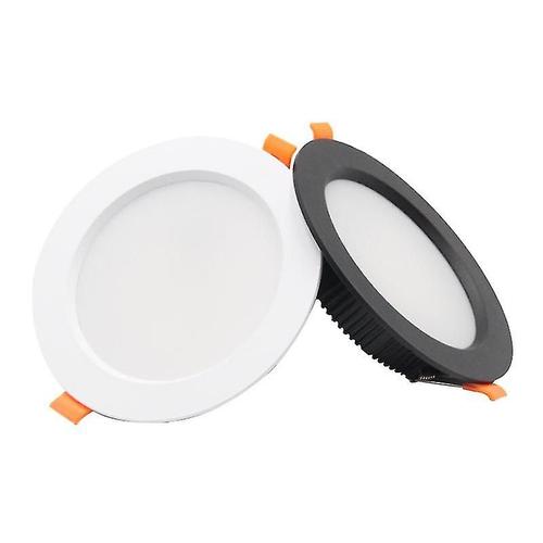 10 Pièces 7 W Led Encastré Au Plafond Mince Vers Le Bas, Spot En Aluminium Moulé Sous Pression, Adapté Au Salon, Chambre À Coucher, Cuisine, Salle De Bain, 7-8,5 Cm